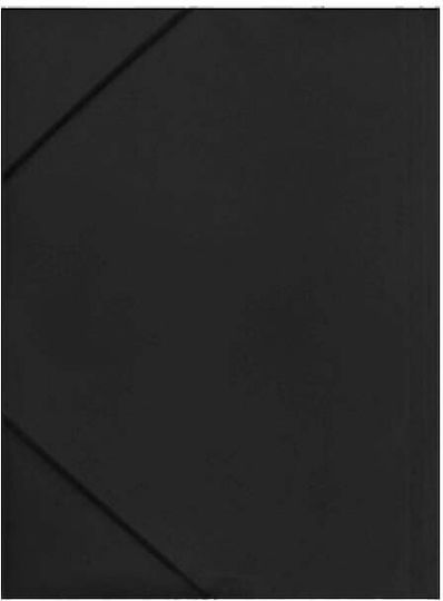 Black Red Φάκελος με Λάστιχο για Χαρτί A4 Μαύρος