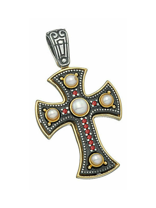 Byzantinisch Kreuz aus Vergoldetem Silber