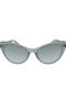 Exess Women's Sunglasses with Gray Plastic Frame and Gray Gradient Lens S1891 8038