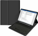 Tech-Protect SC Pen Флип капак Пластмаса с Клавиатура Английски език САЩ Черно (iPad Air 2020/2022 - Айпад Еър 2020/2022 г) TPSCPIPADAIRB