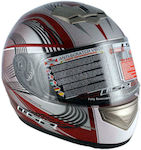 LS2 Tourmate Full Face Helmet ECE 22.05 1500gr White/Silver/Red