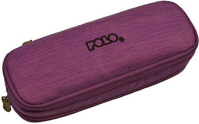 Polo Duo Box Jean Pencil Case with 2 Compartments Purple