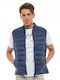 Sleeveless Jacket Puffer Navy Blue