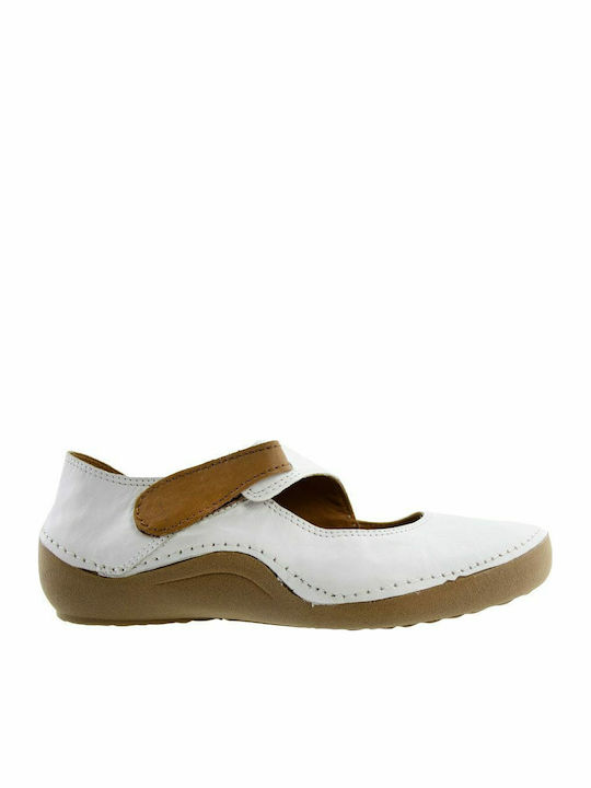 Safe Step Pantofi balerini pentru femei in Alb Culori