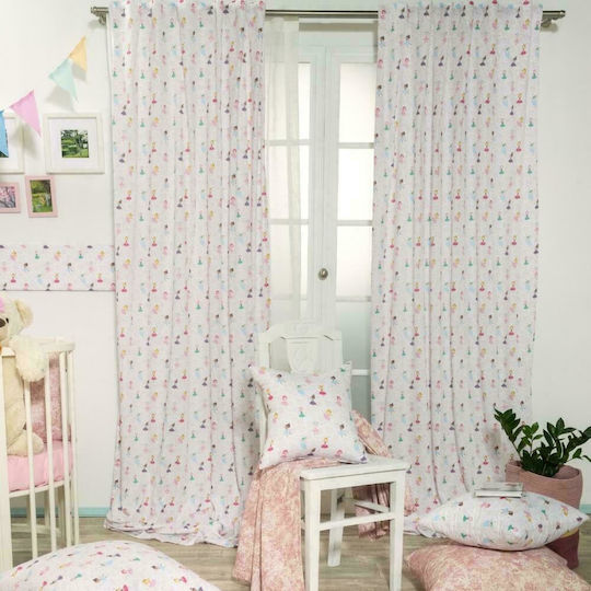 Teoran Ballerina Kids Curtain with Rod Pocket
