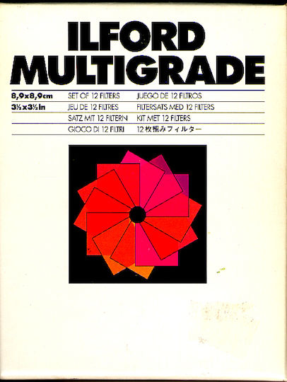 Ilford Hârtie cameră obscură Multigrade Filter Set 9x9