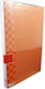 Sunfull Clipboard Flexible with 40 plastic sleeves Slides for Paper A4 Orange Display Book 1pcs