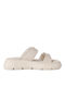 Tamaris Leder Damen Flache Sandalen Flatforms Ivory