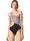 Macy Swimsuit with Openings and Light Padding Black
