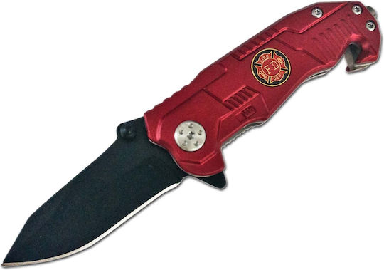 AlpinPro Alpin Tactical Series Σουγιάς Κόκκινος σε Θήκη