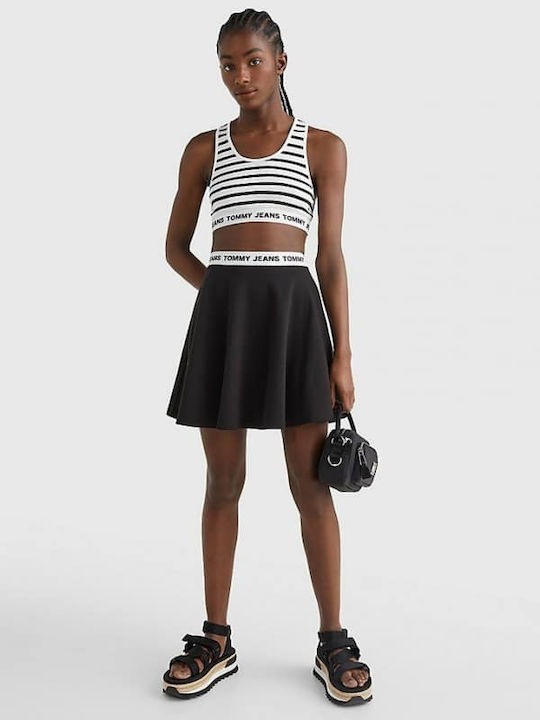 Tommy Hilfiger Ψηλόμεση Mini Φούστα Κλος σε Μαύρο χρώμα