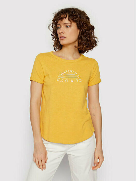 Roxy Oceanholic Damen T-Shirt Gelb