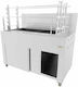 Biokan LG34 Грил с шишчета Въглища с Размери 61x160x154см