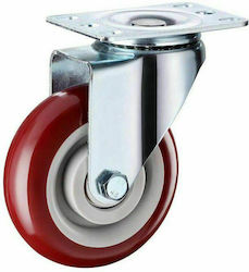 Ροδα Cresman Red 75mm 105kg Ρόδα 105mm Συνολίκό Μέγεθος Πλάτος 32mm Σταθερή