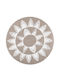 Balsan Gloria Marakes Handmade Rug Round Summer Wicker White / Beige
