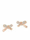 Emporio Armani Sentimental Earrings made of Silver Gold Plated with Stones