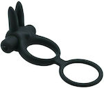 Toyz4lovers Vibrating Cock Ring Cocoș și testicule Black