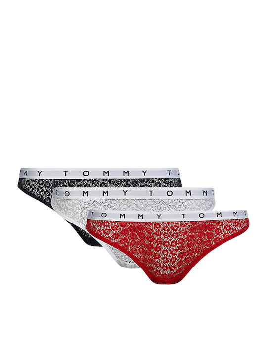 Tommy Hilfiger Γυναικεία Slip 3Pack με Δαντέλα ...