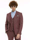 Tresor Men's Suit Jacket Magenta