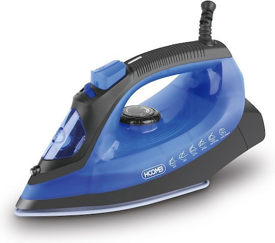 Hoomei Σίδερο Ατμού 2200W με Ανοξείδωτη Πλάκα και Συνεχόμενη Παροχή Ατμού 20gr/min