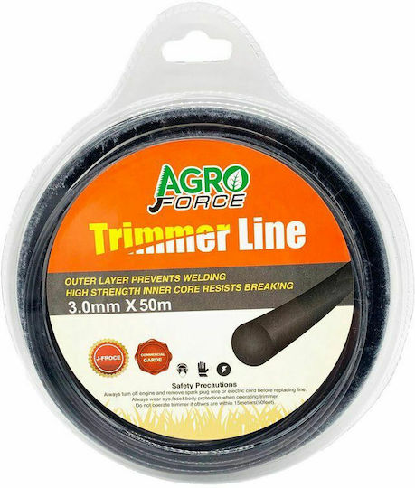 Agroforce Round Brush Cutter Trimmer Line 3mm 50m 05717