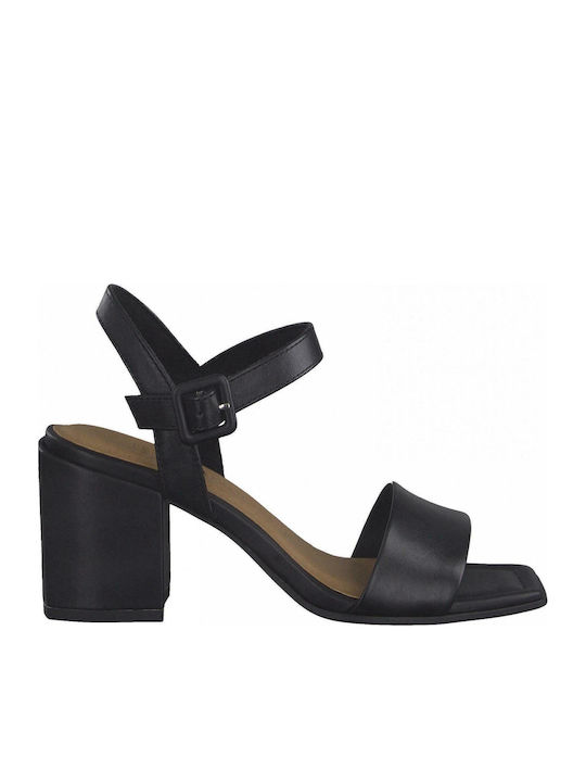 Marco Tozzi Leder Sandalen Schwarz