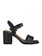 Marco Tozzi Leather Women's Sandals Black