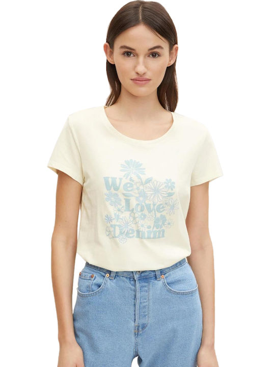 Tom Tailor Women's T-shirt Beige