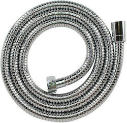 AMD6594 Duschschlauch Spirale Metallisch 150cm Silber