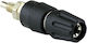 Banana Plug Contact (Panel, Insulated) Black