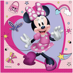 Minnie Χαρτοπετσέτες 33x33εκ. Ροζ 20τμχ Minnie Χαρτοπετσέτες 33x33εκ. Ροζ 20τμχ