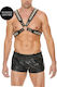 Shots Men's Pyramid Stud Body Harness