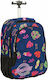 Maui & Sons School Bag Trolley Elementary, Elementary Blue with Water Bottle Holder