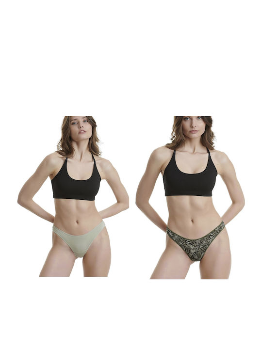 Walk Rio Bamboo Damen Brasilien 2Pack Grün