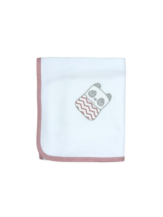Baby Star Tiny Friends Σελτεδάκι Ροζ 80x80εκ.