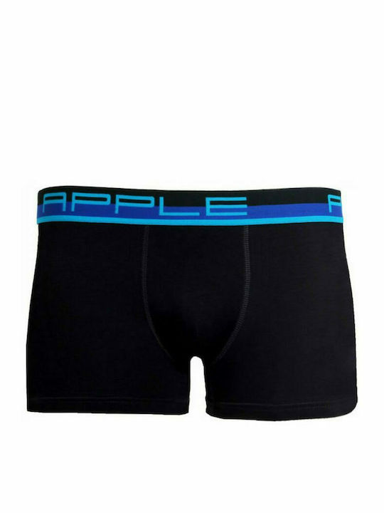 Apple Boxer Herren Boxershorts Black / Blue 1Packung