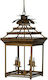 Artekko Chandelier Candlestick 4xE12 Bronze 40cm 43946-DS