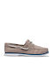 Classic Boat 2-Eye Men's Leather Boat Shoes Gray