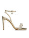 Sandals with Strass Gold