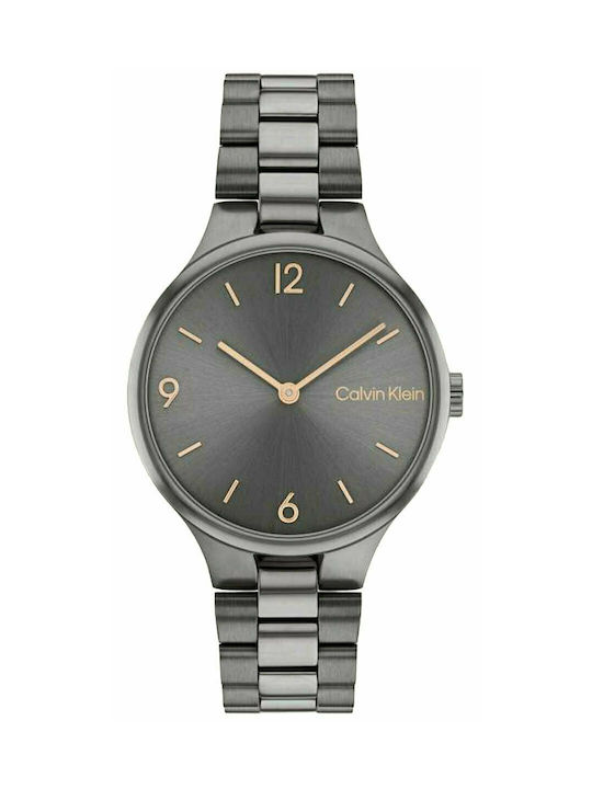 Calvin Klein Uhr mit Gray Metallarmband