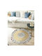 Guy Laroche Rugget Rug Round Summer with Fringes Multi