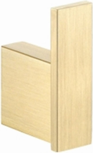 Sanco Monogramm Άγκιστρο Μπάνιου Μονό με Βίδες ​2x6.5cm Brushed Brass