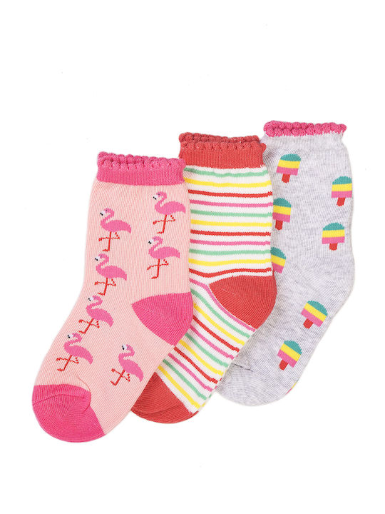 Minoti Girls 3 Pack Knee-High Socks Multicolour