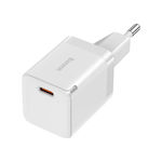 Baseus Φορτιστής Χωρίς Καλώδιο με Θύρα USB-C 30W Power Delivery / Quick Charge 4+ Λευκός (GAN3 1C CCGN0101 CCGN010101)