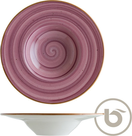 Bonna Blackberry Farfurie pentru paste din Porțelan Violet cu Diametru 28cm 6buc