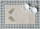 Silk Fashion Placemat Fabric Beige 50x35cm 1pcs