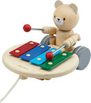 Plan Toys Συρόμενο Αρκουδάκι από Ξύλο για 12+ Μηνών