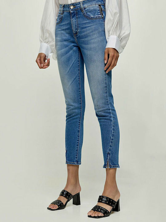 Abrina Hoch tailliert Damenjeans in Enger Passform