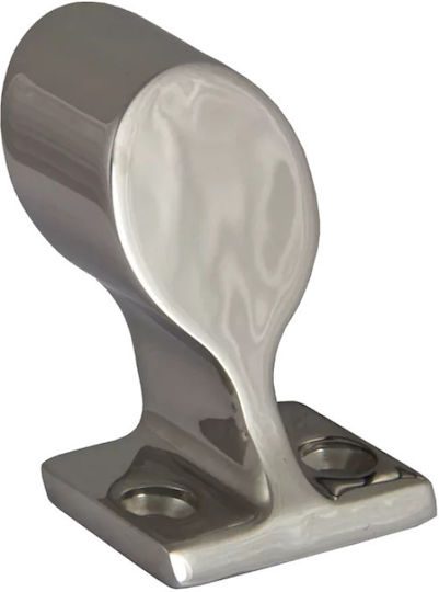 Sail Marine Boat Pipe Mount Stainless Steel 22mm Terminal Sloping Pipe Base 60 Degrees