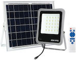 Eurolamp Wasserdicht Solar LED Flutlicht 20W Natürliches Weiß 4000K mit Fernbedienung IP65